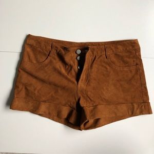 Haute hippie suede shorts